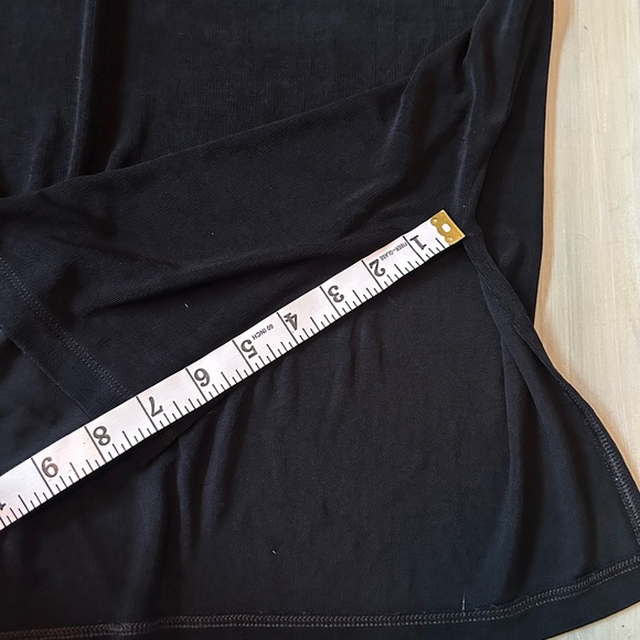 Chico's Travelers Classic Black Side Split Tank Top Knitted Tunic Size 2 Large - Picture 12 of 15